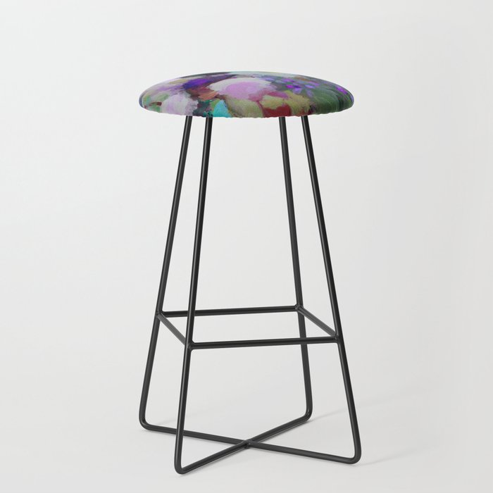 abstract floral bloom Stool Gallery Image 1