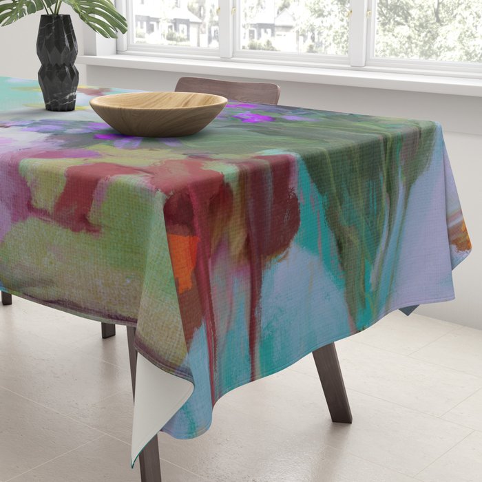 abstract floral bloom Tablecloth Gallery Image 3