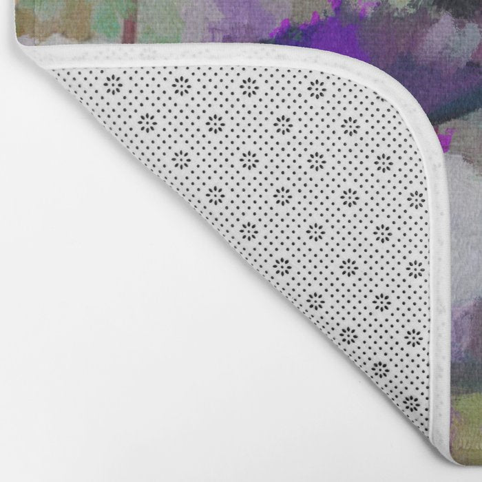 abstract floral bloom Bath Mat Gallery Image 2