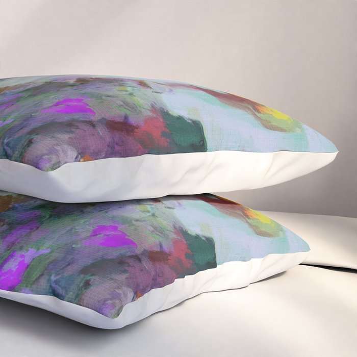 abstract floral bloom Pillow Sham Gallery Image 3