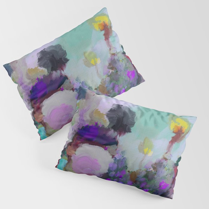 abstract floral bloom Pillow Sham Gallery Image 3