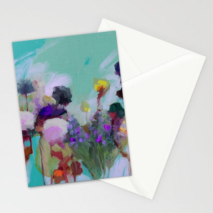 abstract floral bloom Stationery Card Gallery Image 2