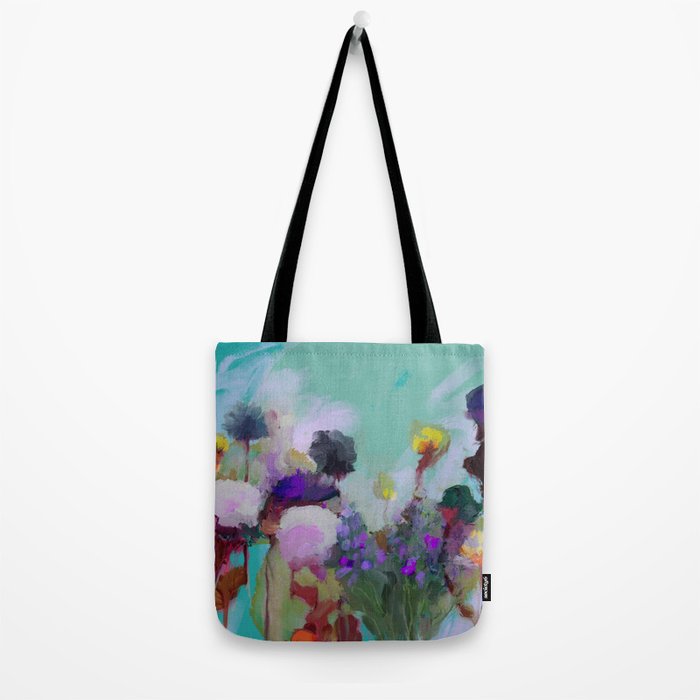 abstract floral bloom Tote Bag Gallery Image 2