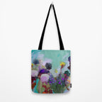 abstract floral bloom Tote Bag Gallery Image 2