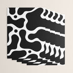 Abstract black and white organic shape pattern Wrapping Paper Gallery Image 3