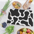 Abstract black and white organic shape pattern Cutting Board Gallery Image 2