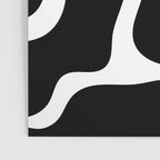 Abstract black and white organic shape pattern Poster Gallery Image 3