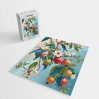 Pomegranate Sweetness, Botanical Vintage Illustration, Jungle Forest Plants Fruits, Food Blossom Garden Painting Jigsaw Puzzle Gallery Image 2