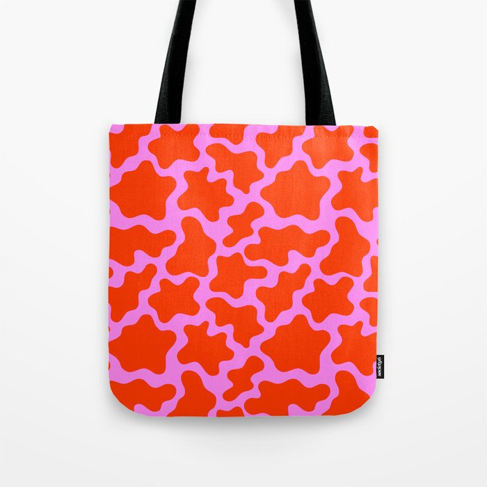 Colorful pink cow print seamless pattern Tote Bag Gallery Image 1