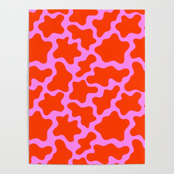 Colorful pink cow print seamless pattern Poster Gallery Image 4