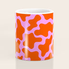 Colorful pink cow print seamless pattern Coffee Mug Gallery Image 4