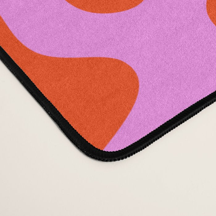 Colorful pink cow print seamless pattern Desk Mat Gallery Image 4