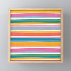 Beach Dreams Stripe Line Art Mini Art Print Gallery Image 1