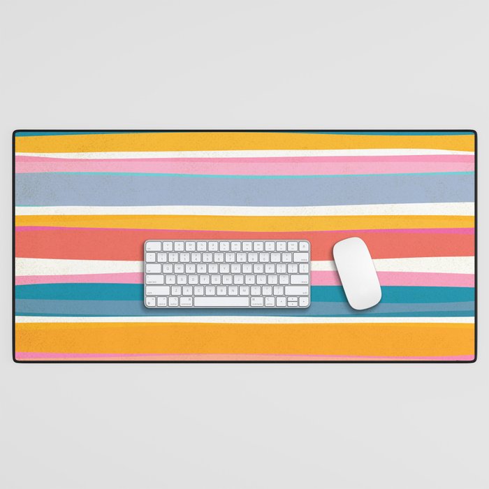 Beach Dreams Stripe Line Art Desk Mat Gallery Image 1