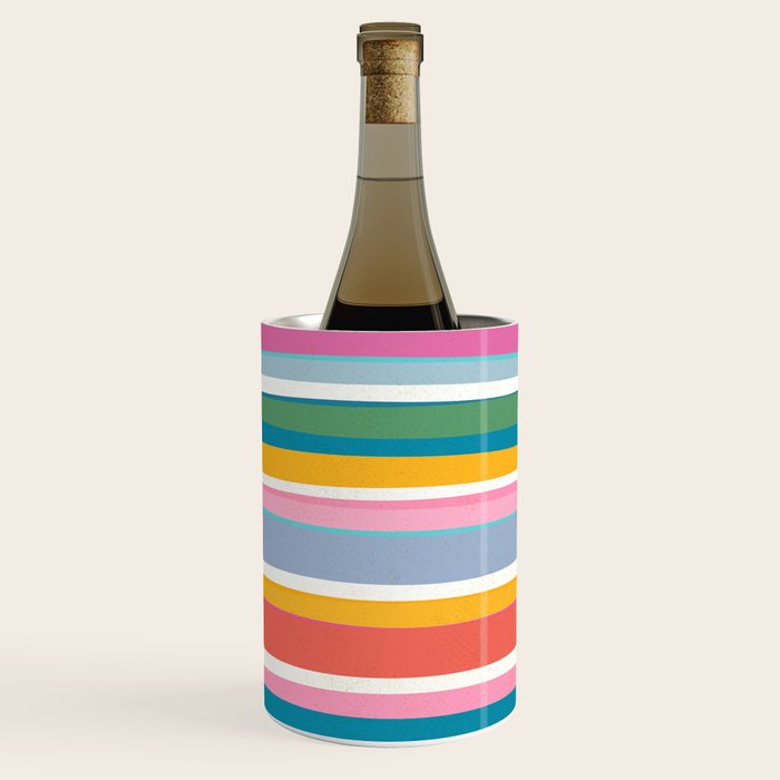 Beach Dreams Stripe Line Art Wine Chiller Gallery Image 1