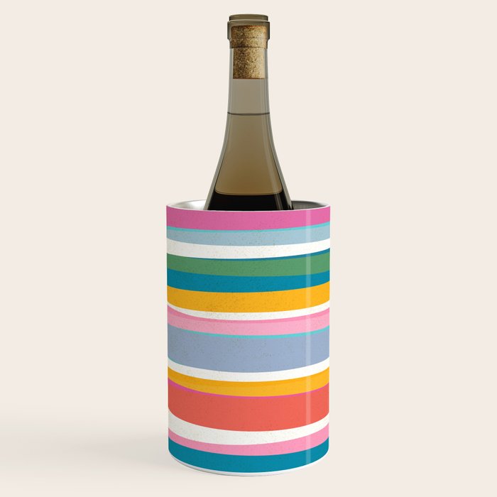 Beach Dreams Stripe Line Art Wine Chiller Gallery Image 2