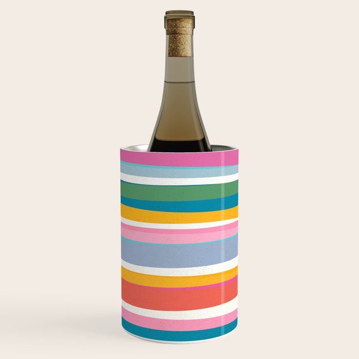 Beach Dreams Stripe Line Art Wine Chiller Gallery Image 3
