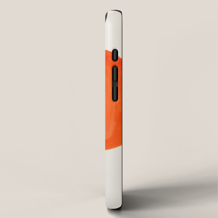 Minimalist Modern Mid Century Colorful Abstract Shapes Primary Colors Yellow Orange Blue Bubbles iPhone Case Gallery Image 2