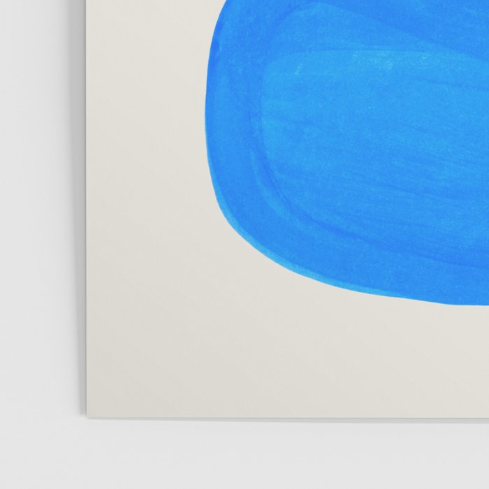 Minimalist Modern Mid Century Colorful Abstract Shapes Primary Colors Yellow Orange Blue Bubbles Poster Gallery Image 3