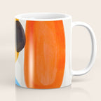 Minimalist Modern Mid Century Colorful Abstract Shapes Primary Colors Yellow Orange Blue Bubbles Coffee Mug Gallery Image 1