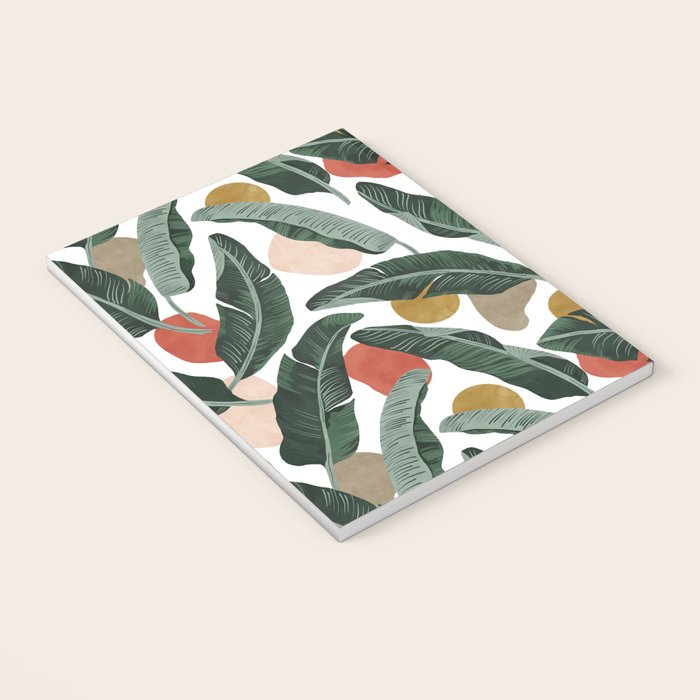 Modern banana leaf Notebook Gallery Image 3