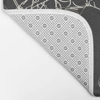 Minimal Snowboarders Line Art 1 Bath Mat Gallery Image 2