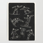 Minimal Snowboarders Line Art 1 Poster Gallery Image 4