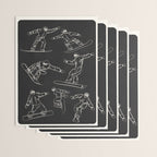 Minimal Snowboarders Line Art 1 Wrapping Paper Gallery Image 3