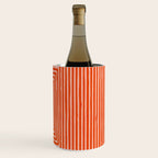 Orange Geometric Drawing Digital Linocut Wine Chiller Gallery Image 2
