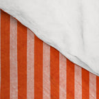 Orange Geometric Drawing Digital Linocut Comforter Gallery Image 4