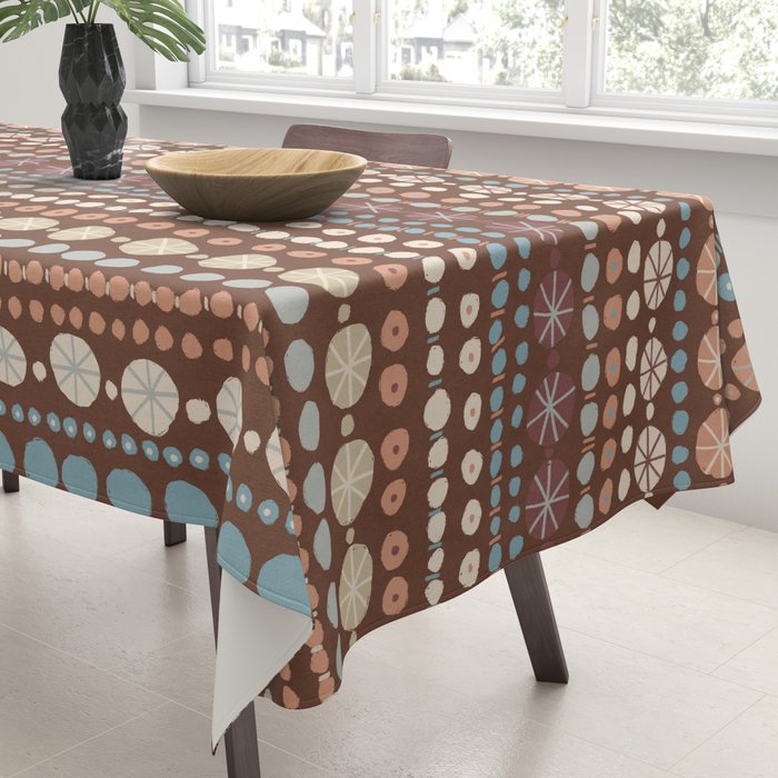 Hand Drawn Dots Tablecloth Gallery Image 3