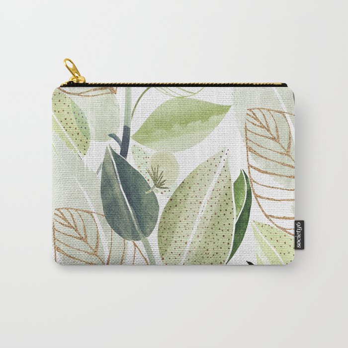 Botanical Collage Carry All Pouch Gallery Image 1