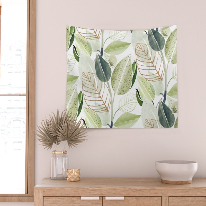 Botanical Collage Wall Tapestry Gallery Image 2