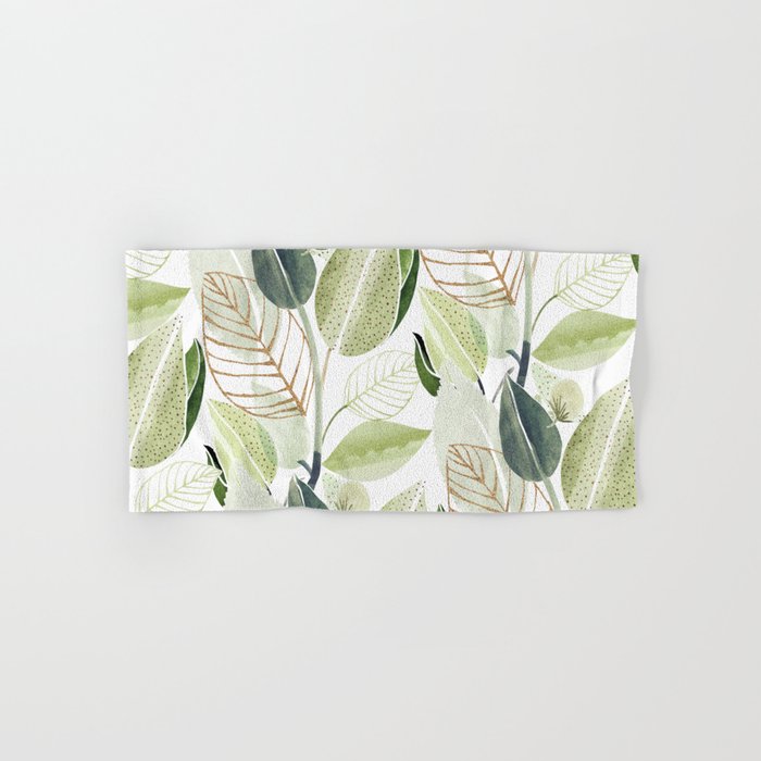 Botanical Collage Bath Towel Gallery Image 1