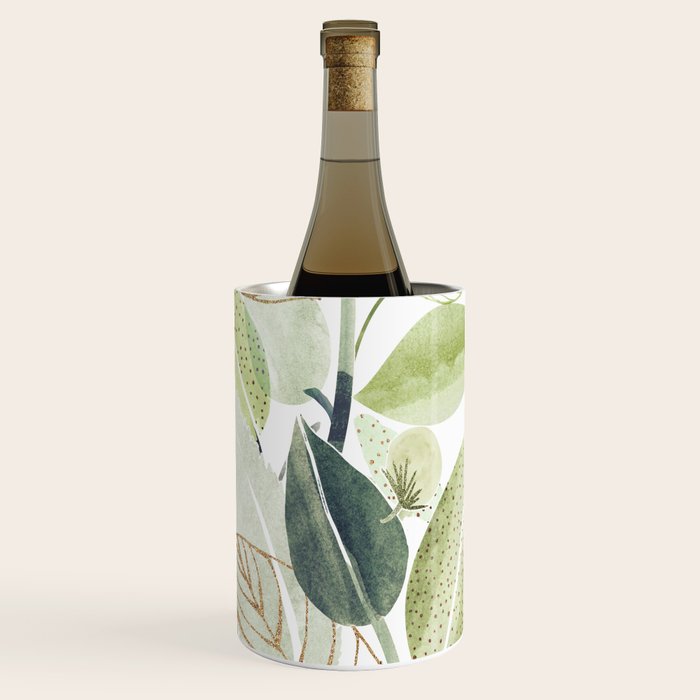 Botanical Collage Wine Chiller Gallery Image 1