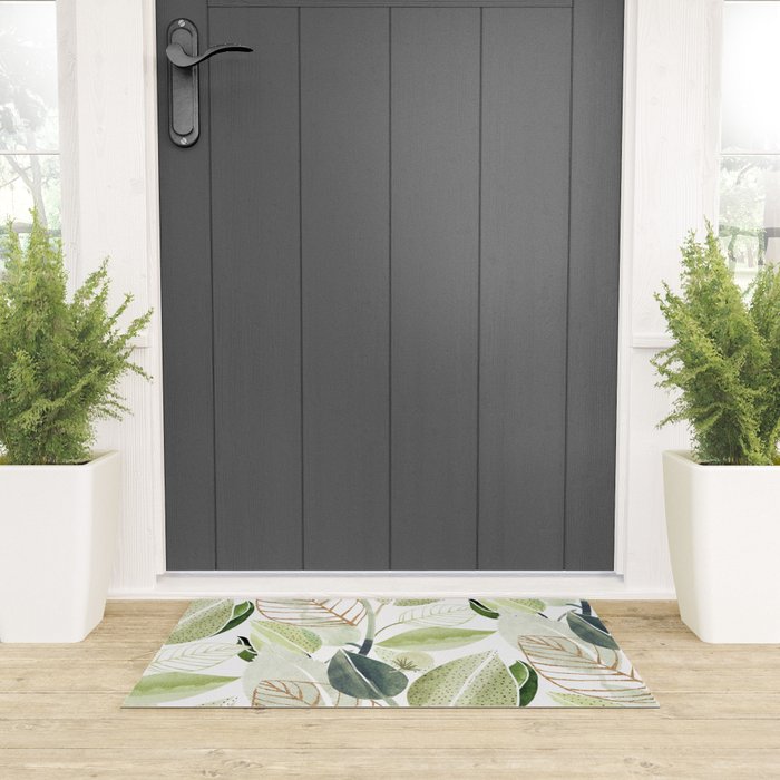 Botanical Collage Welcome Mat Gallery Image 3