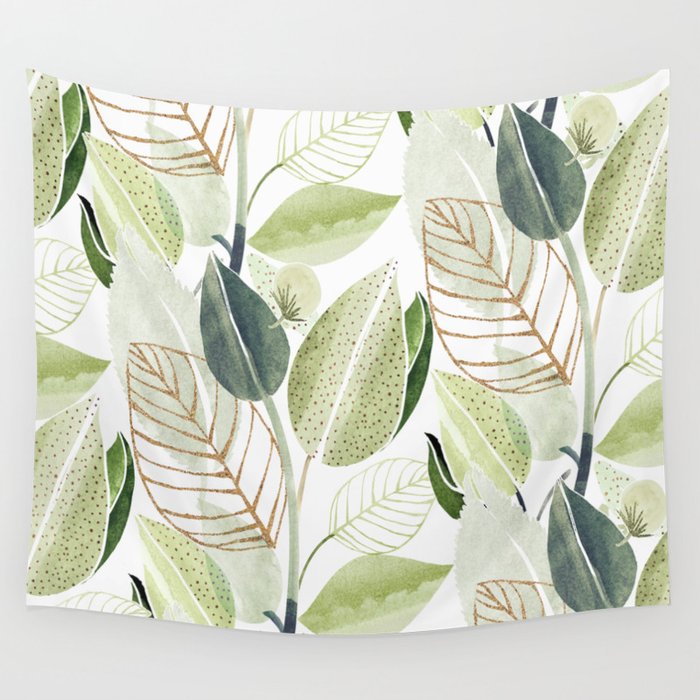 Botanical Collage Wall Tapestry Gallery Image 4