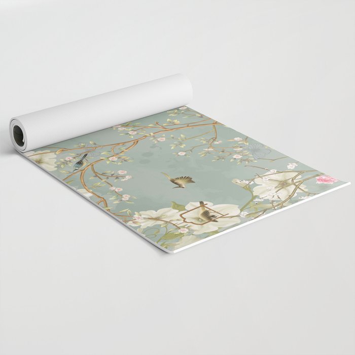 Romantic Chinoiserie Pearl Garden Yoga Mat Gallery Image 2