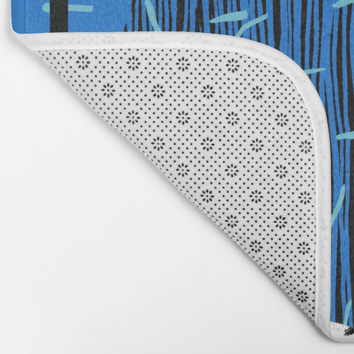 Crank - 80s retro throwback minimal abstract painting memphis style trendy vibes all day Bath Mat Gallery Image 2