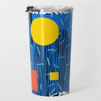 Crank - 80s retro throwback minimal abstract painting memphis style trendy vibes all day Travel Mug Gallery Image 3