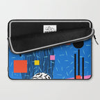 Crank - 80s retro throwback minimal abstract painting memphis style trendy vibes all day Laptop Sleeve Gallery Image 2