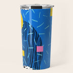 Crank - 80s retro throwback minimal abstract painting memphis style trendy vibes all day Travel Mug Gallery Image 1