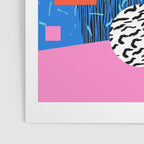 Crank - 80s retro throwback minimal abstract painting memphis style trendy vibes all day Poster Gallery Image 3