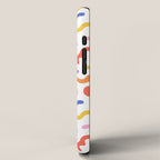 Fun colorful line doodle art pattern iPhone Case Gallery Image 2