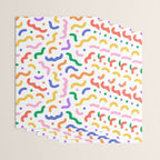 Fun colorful line doodle art pattern Wrapping Paper Gallery Image 3