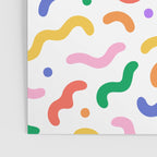 Fun colorful line doodle art pattern Poster Gallery Image 3
