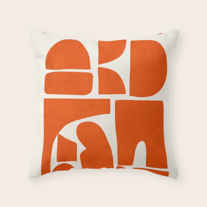 Modern Abstract Shapes 22 Throw Pillow Gallery Image 6