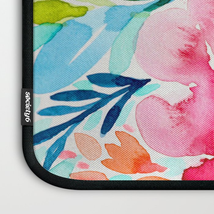 Neon Floral Laptop Sleeve Gallery Image 3