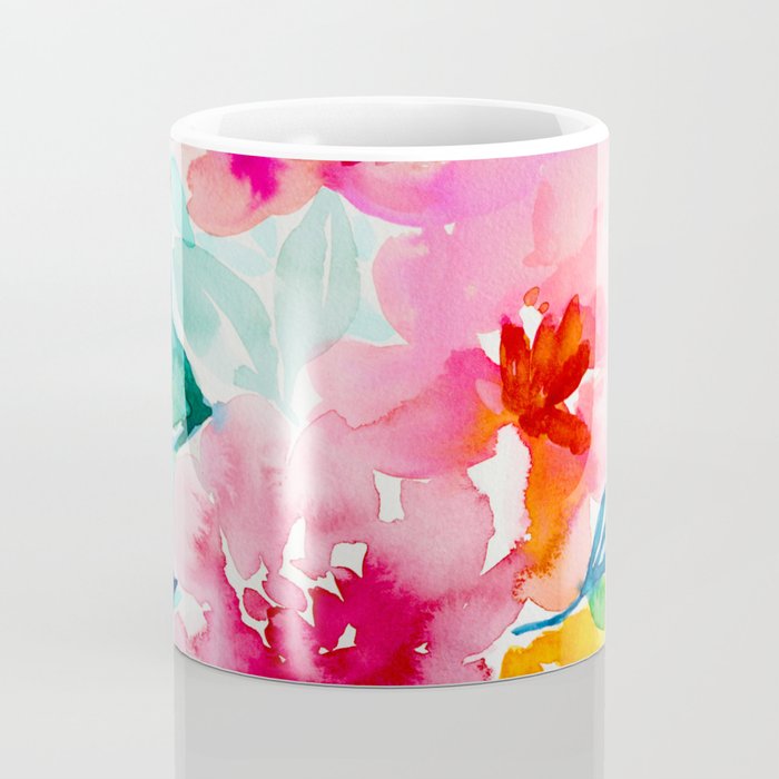Neon Floral Coffee Mug Gallery Image 4