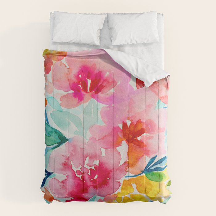 Neon Floral Comforter Gallery Image 6